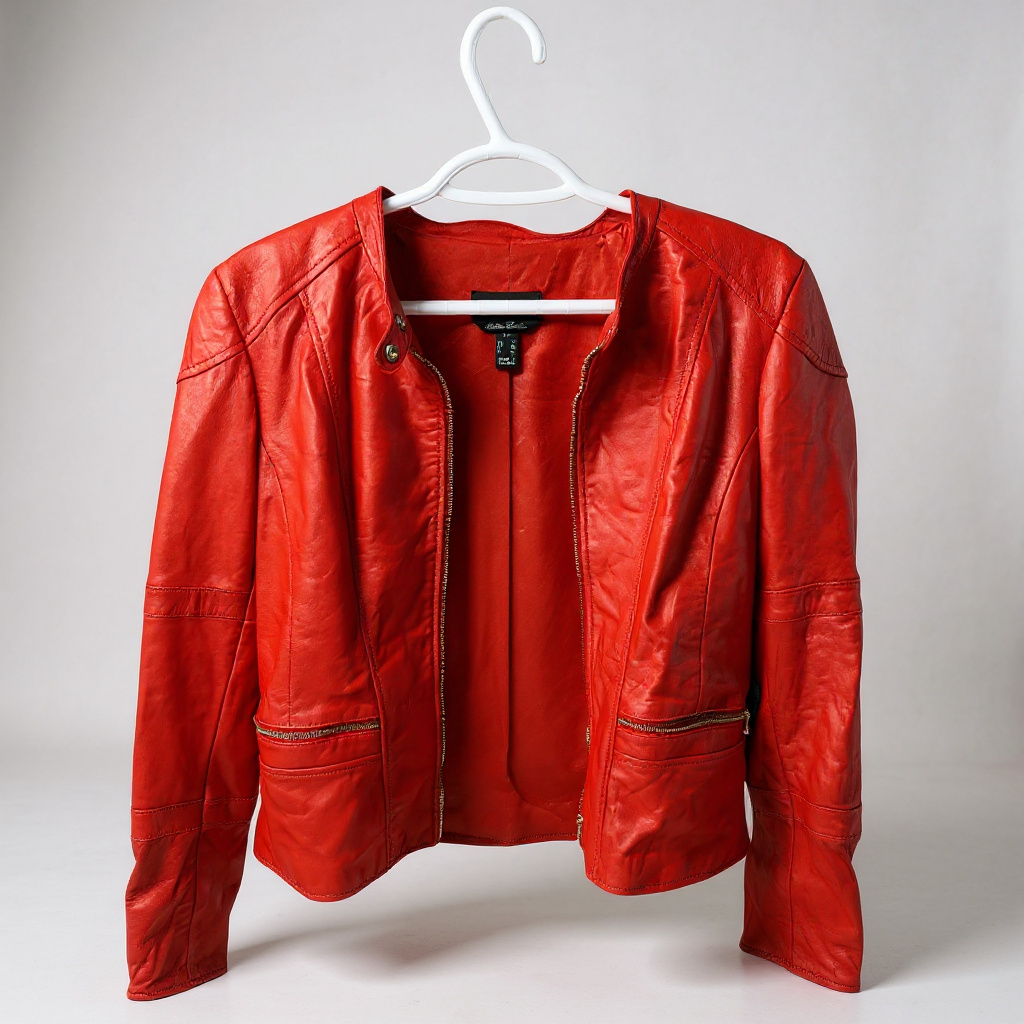 Danier Genuine Leather Jacket – Women’s Small (Red)