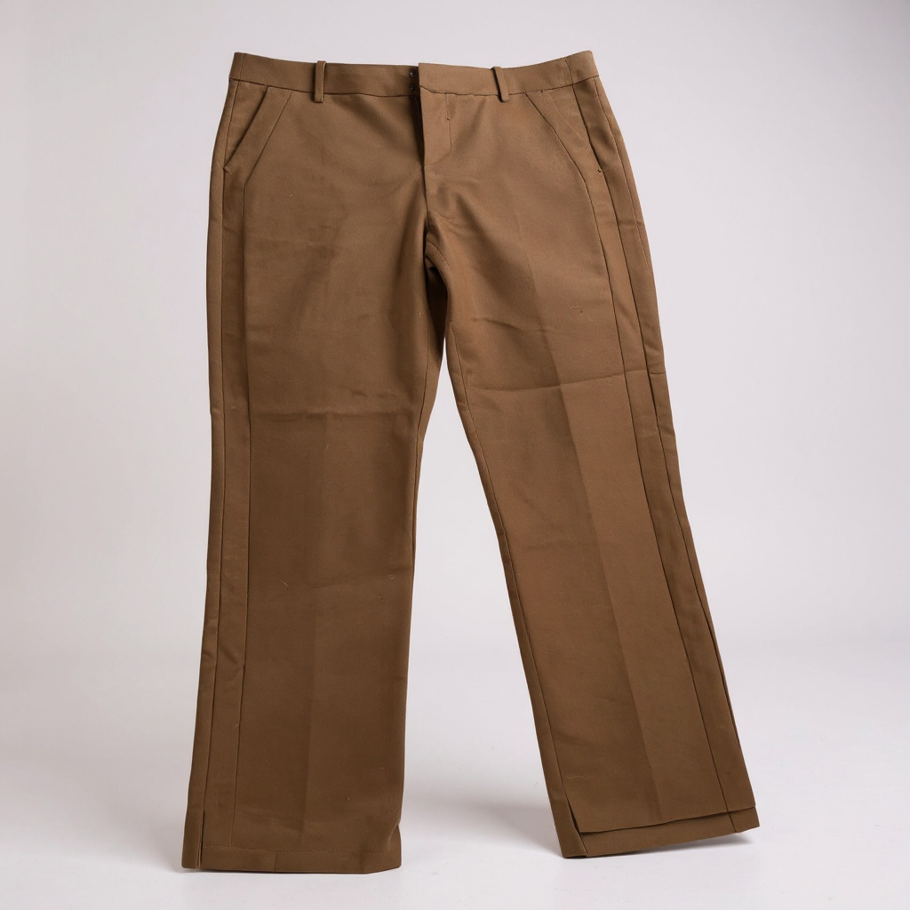Women’s Brown Straight-Leg Dress Pants – Classic Workwear