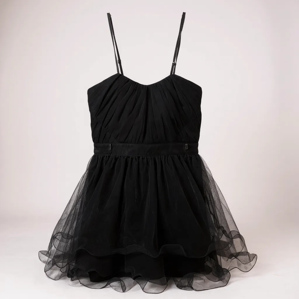 Rinascimento black mini cocktail dress