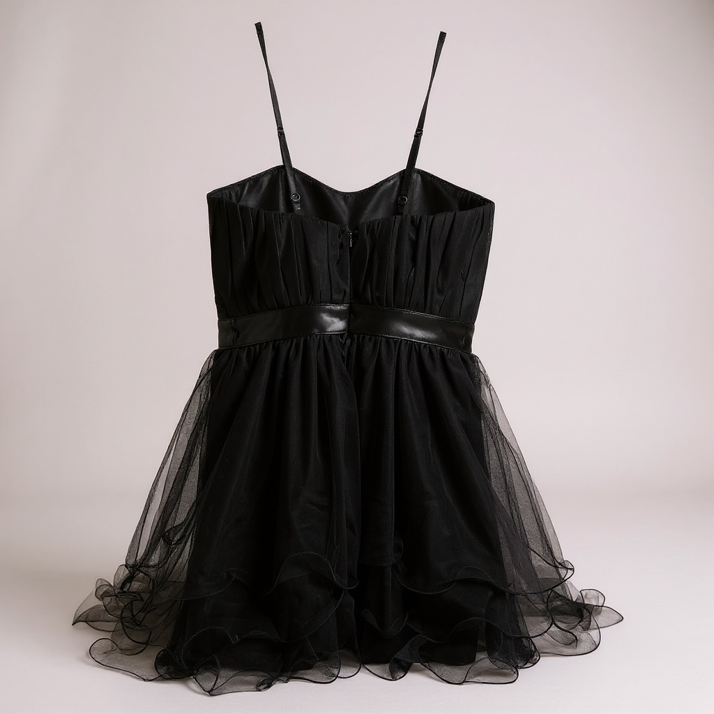 Rinascimento black mini cocktail dress