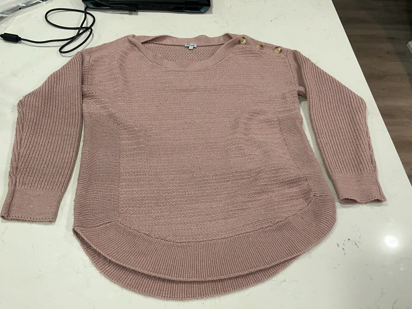 Kismet Pink Knit Sweater – Women’s Size L