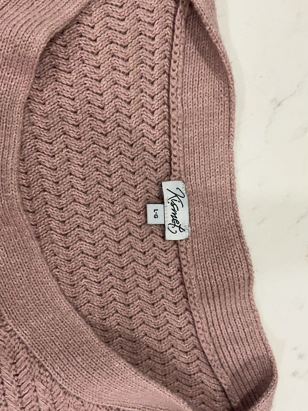 Kismet Pink Knit Sweater – Women’s Size L