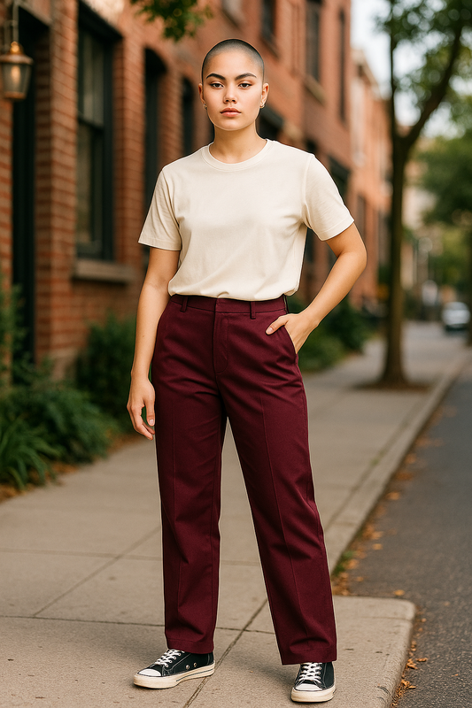 Zac & Rachel Women’s Burgundy Dress Pants – Size 12