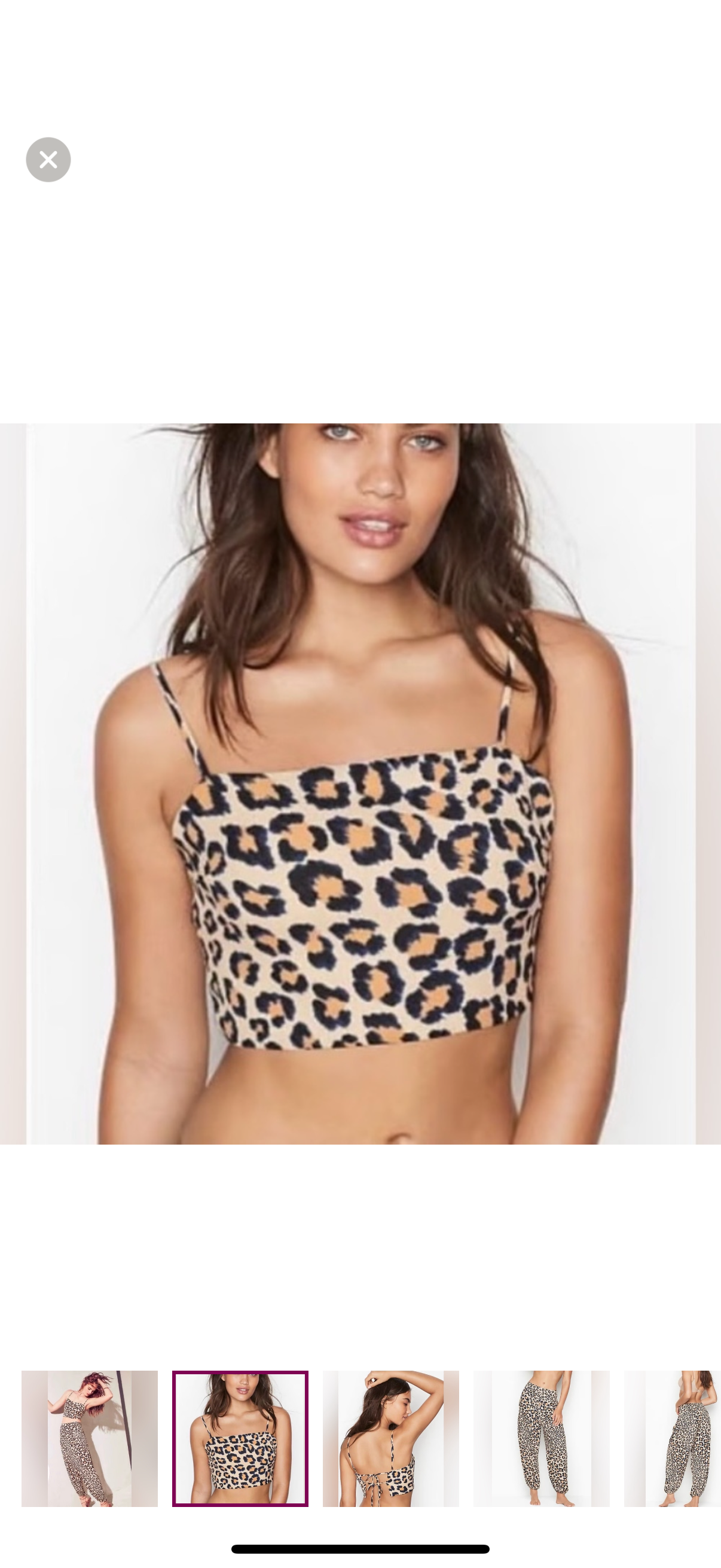 Victoria’s Secret Leopard Print Two-Piece Set – Size Large