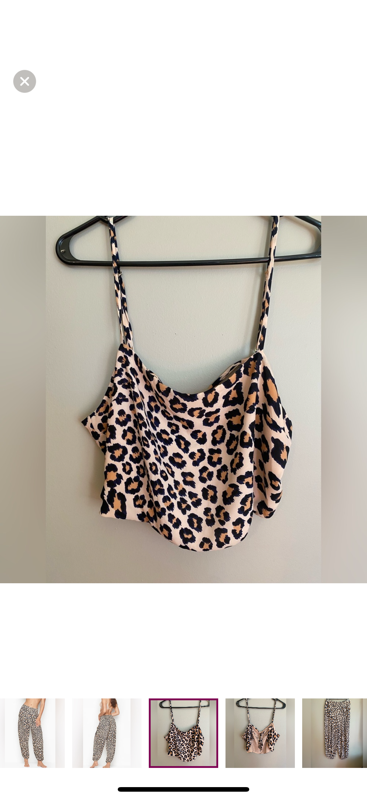 Victoria’s Secret Leopard Print Two-Piece Set – Size Large