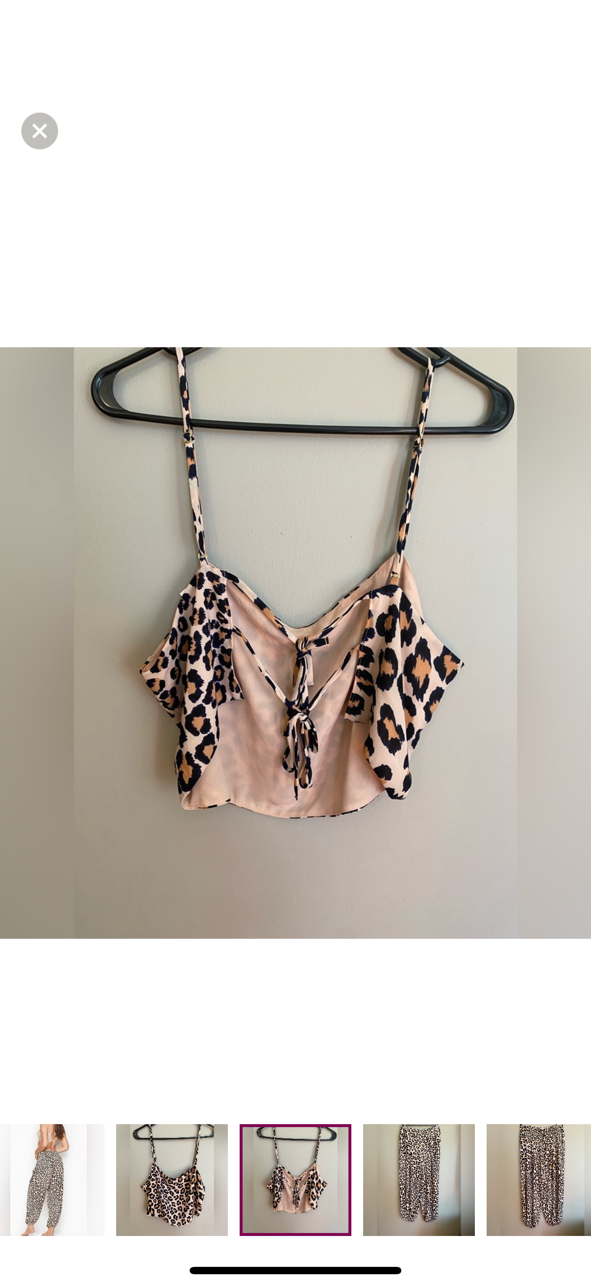 Victoria’s Secret Leopard Print Two-Piece Set – Size Large
