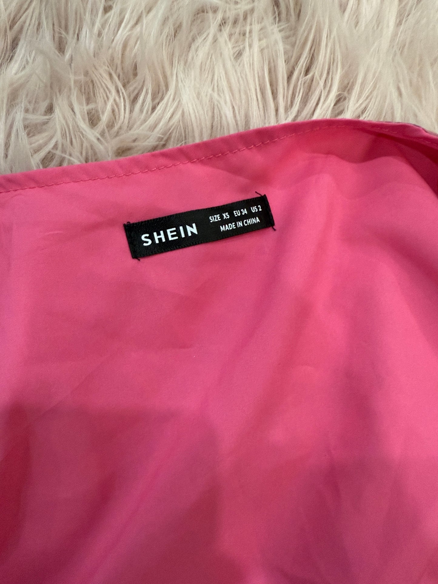 Pink Sheer Tie-Front Crop Top – Long Sleeve Blouse